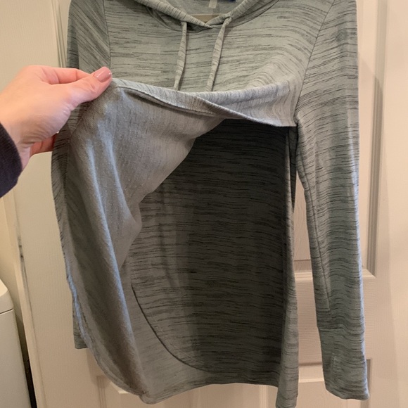 Ink Love and Peace tunic hoodie with crossover paneling - Size S. - Picture 3 of 4